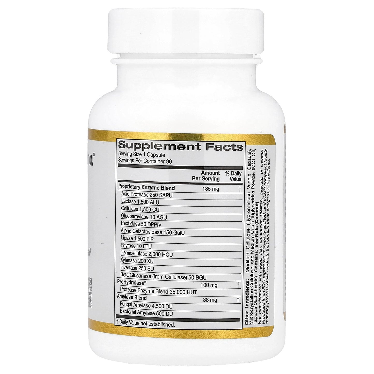 California Gold Nutrition, Digestive Enzymes, 90 Veggie Capsules