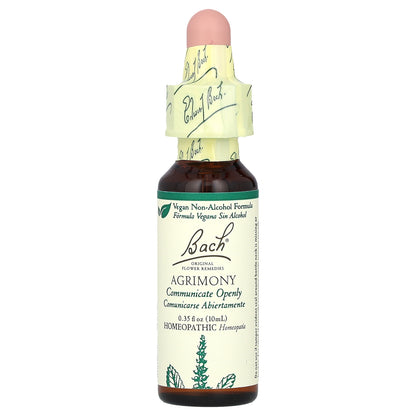 Bach, Original Flower Remedies, Agrimony, 0.35 fl oz (10 ml)