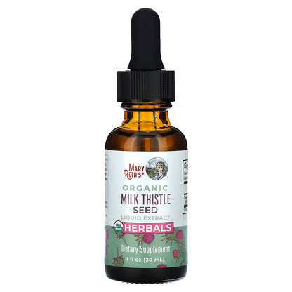 MaryRuth's, Organic Milk Thistle Seed Liquid Extract, Alcohol Free, 1,190 mg, 1 fl oz (30 ml)