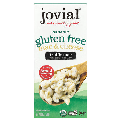 Jovial, Organic Gluten Free, Mac & Cheese, Truffle Mac, 6 oz (170 g)