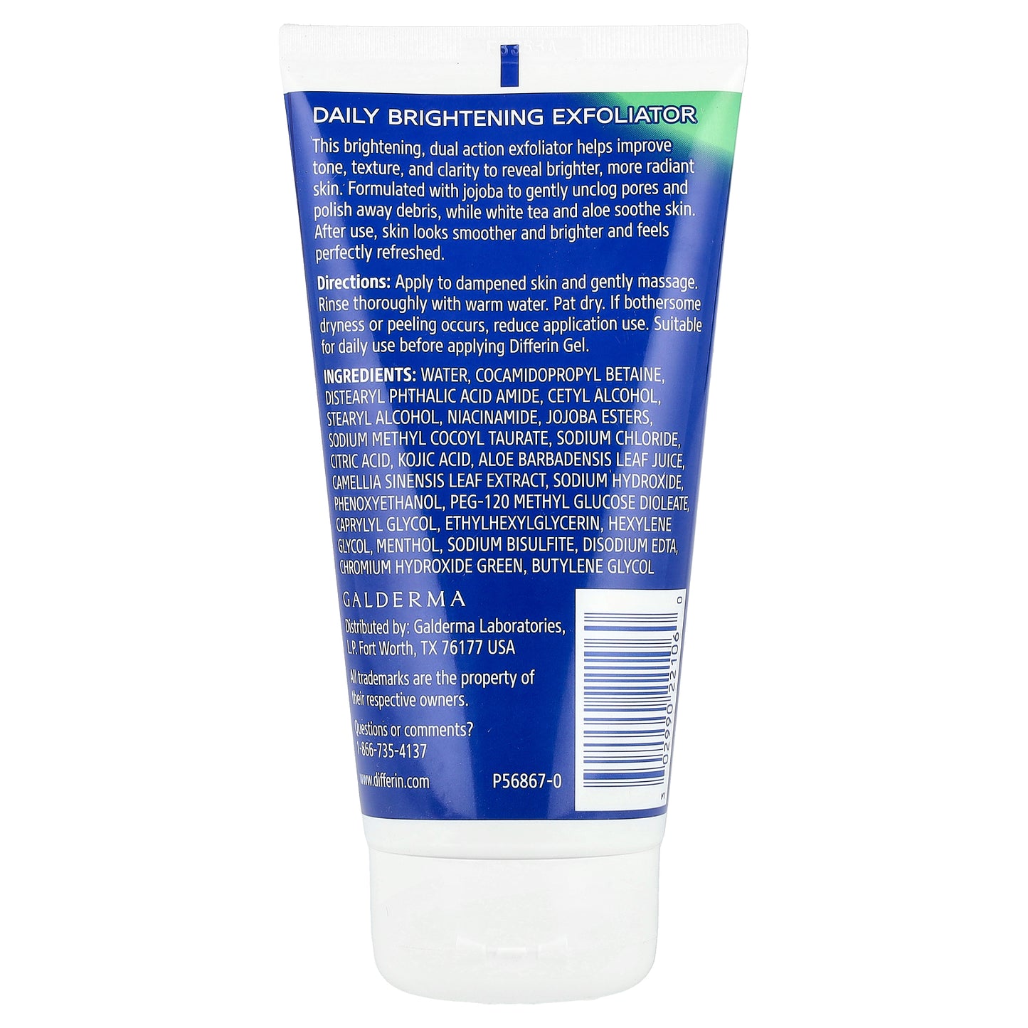 Differin, Daily Brightening Exfoliator , 6 fl oz (177 ml)