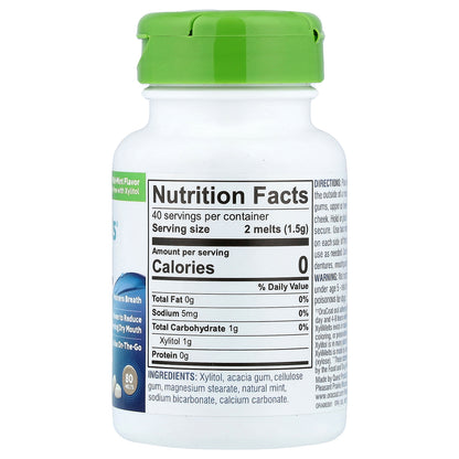OraCoat, XyliMelts® Dry Mouth, Mild Mint, 80 Melts