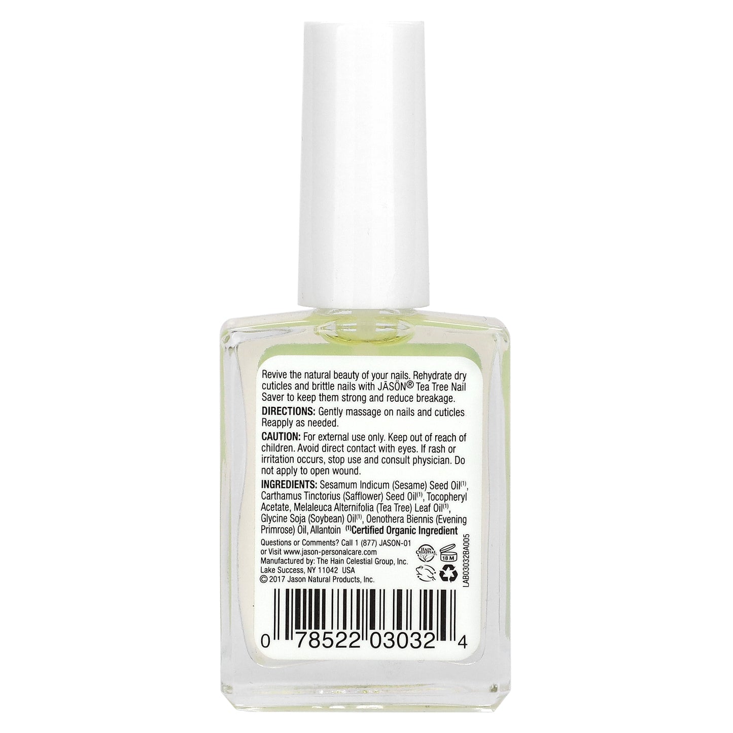 Jason Natural, Tea Tree Nail Saver, 0.5 fl oz (15 ml)