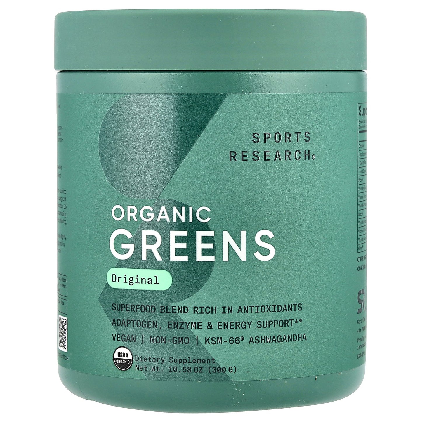 Sports Research, Organic Greens, Original , 10.58 oz (300 g)