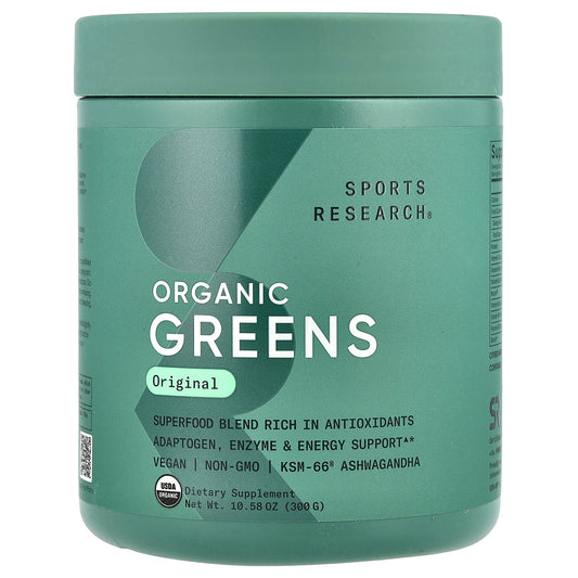Sports Research, Organic Greens, Original , 10.58 oz (300 g)