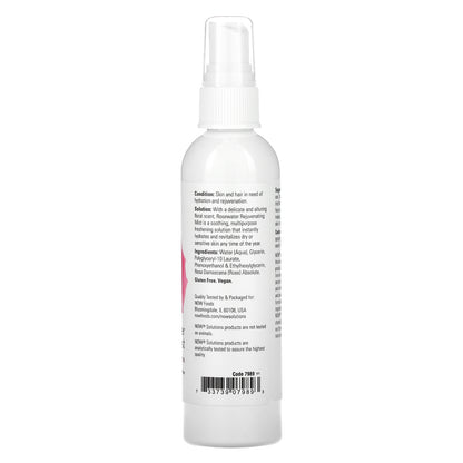 NOW Foods, Solutions, Rosewater Rejuvenating Mist, 4 fl oz (118 ml)