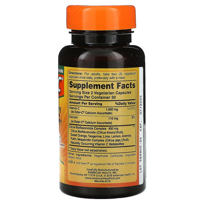 American Health, Ester-C, 500 mg, 60 Vegetarian Capsules