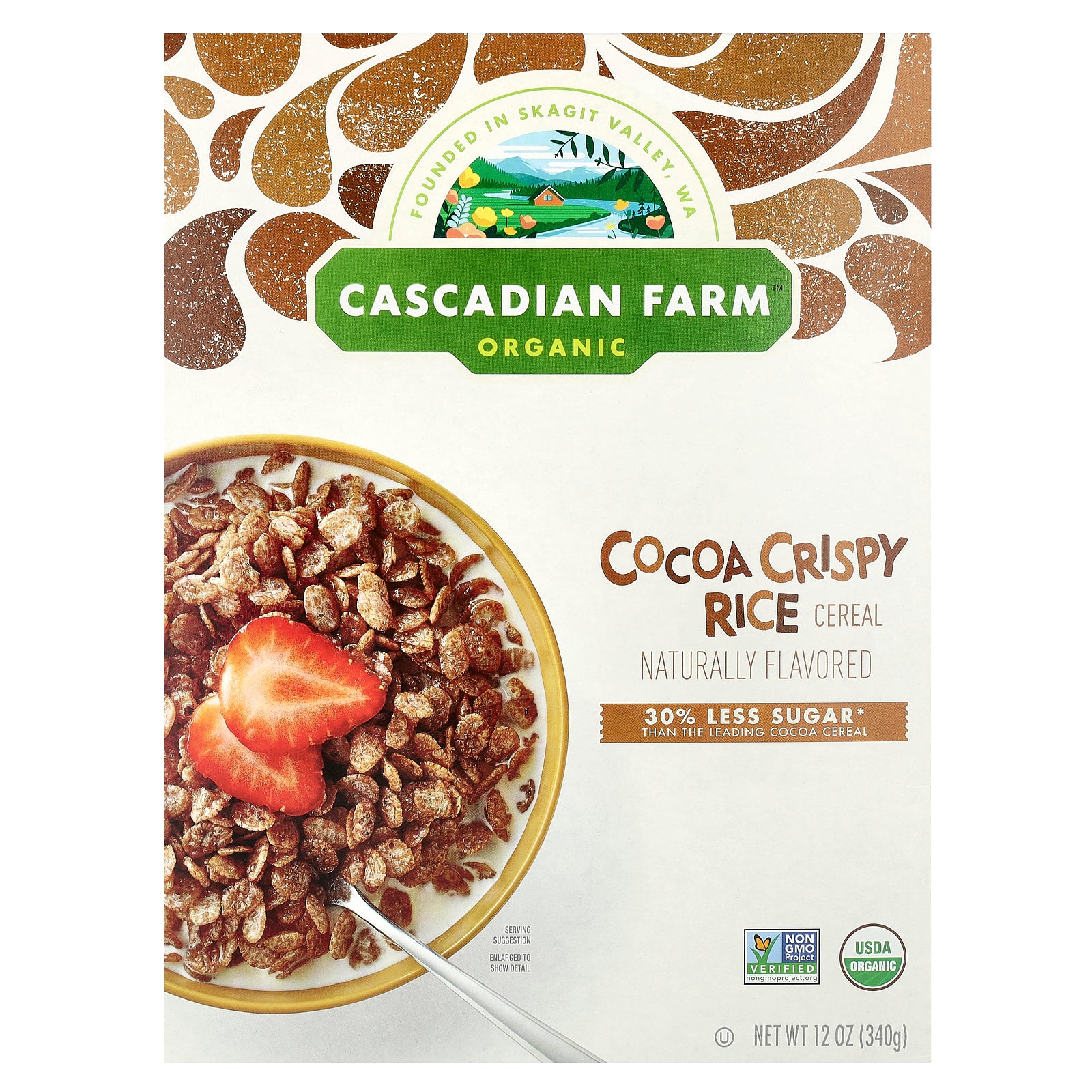 Cascadian Farm, Organic Cocoa Crispy Rice Cereal, 12 oz (340 g)