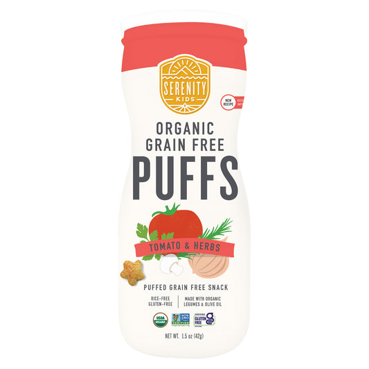 Serenity Kids, Organic Grain Free Puffs, Tomato & Herbs, 1.5 oz (42 g)