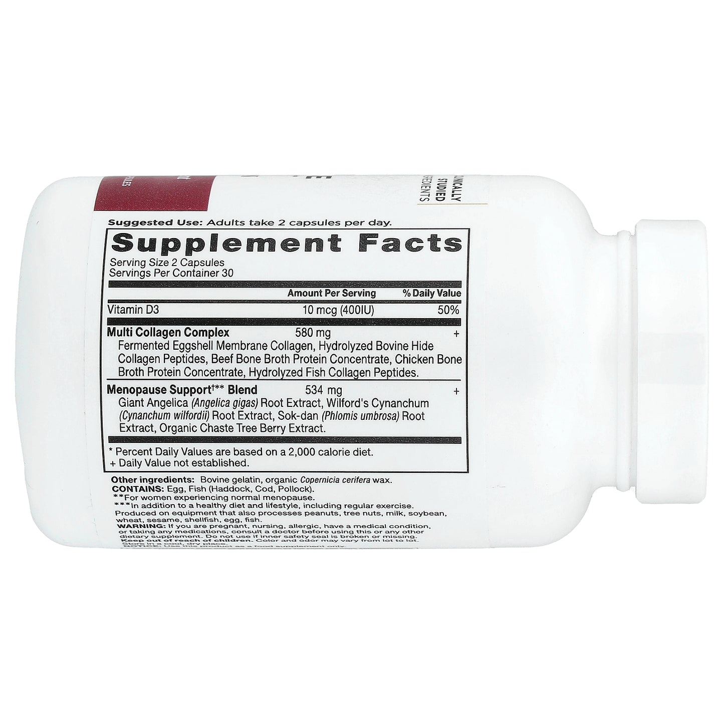 Ancient Nutrition, Menopause Support + Collagen, 60 Capsules