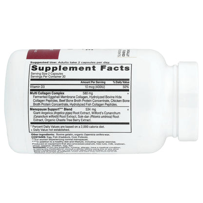 Ancient Nutrition, Menopause Support + Collagen, 60 Capsules