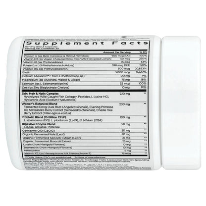 Codeage, Women's Multivitamin, Platinum, 90 Vegetable Capsules