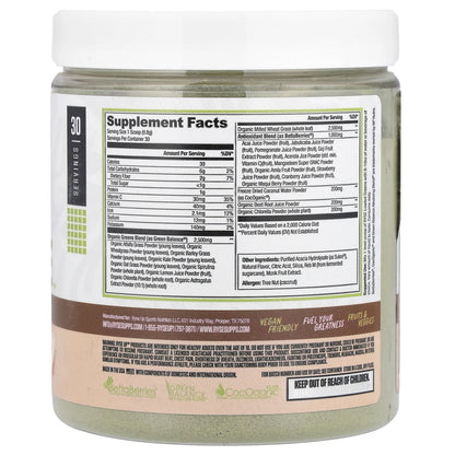 RYSE, Natural Series, Loaded Greens, Lemon Burst, 10.4 oz (294 g)