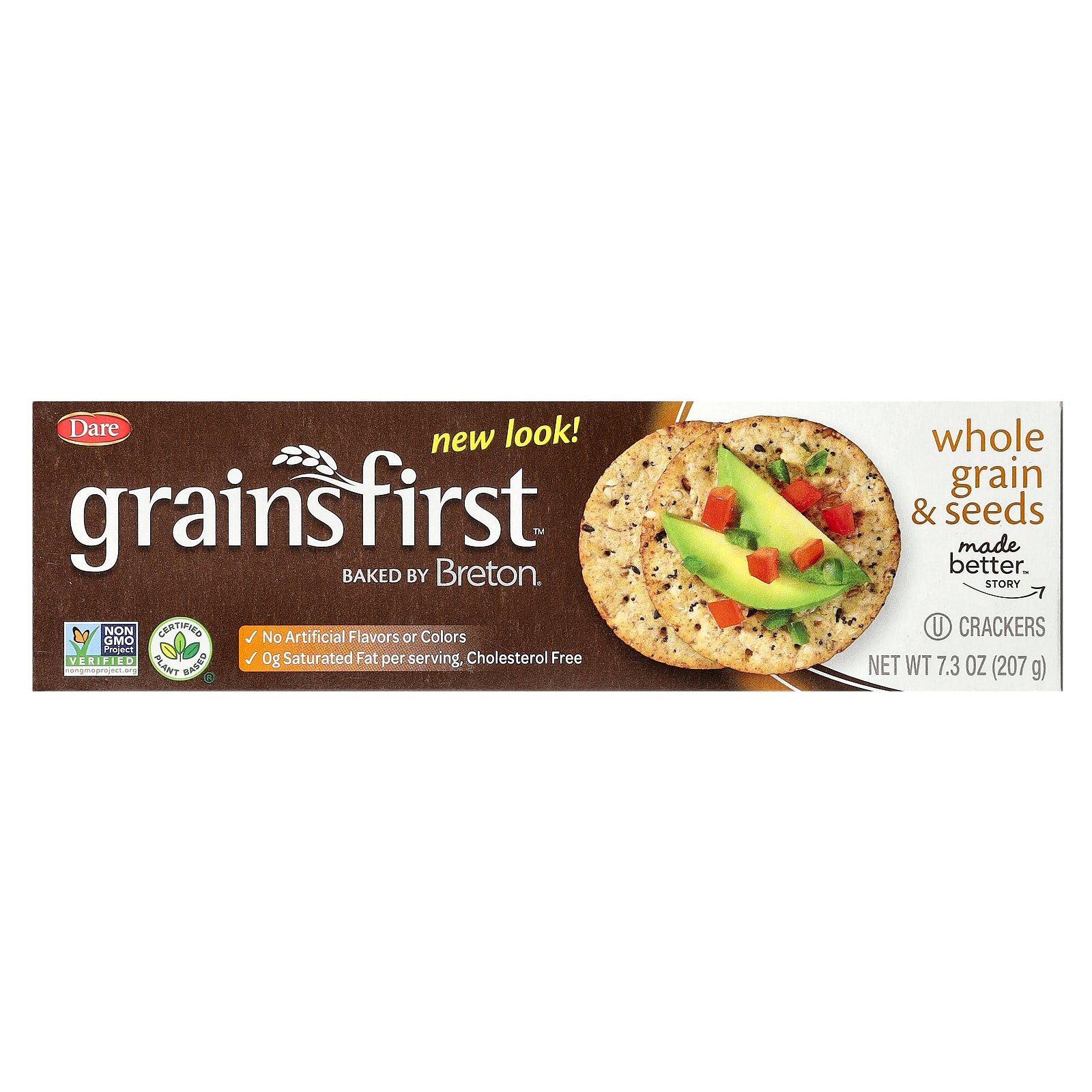 Breton Original Crackers, Grains First™, Crackers, Whole Grains & Seeds , 7.3 oz (207 g)