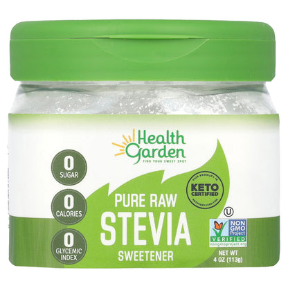 Health Garden, Pure Raw Stevia Sweetener, 4 oz (113 g)