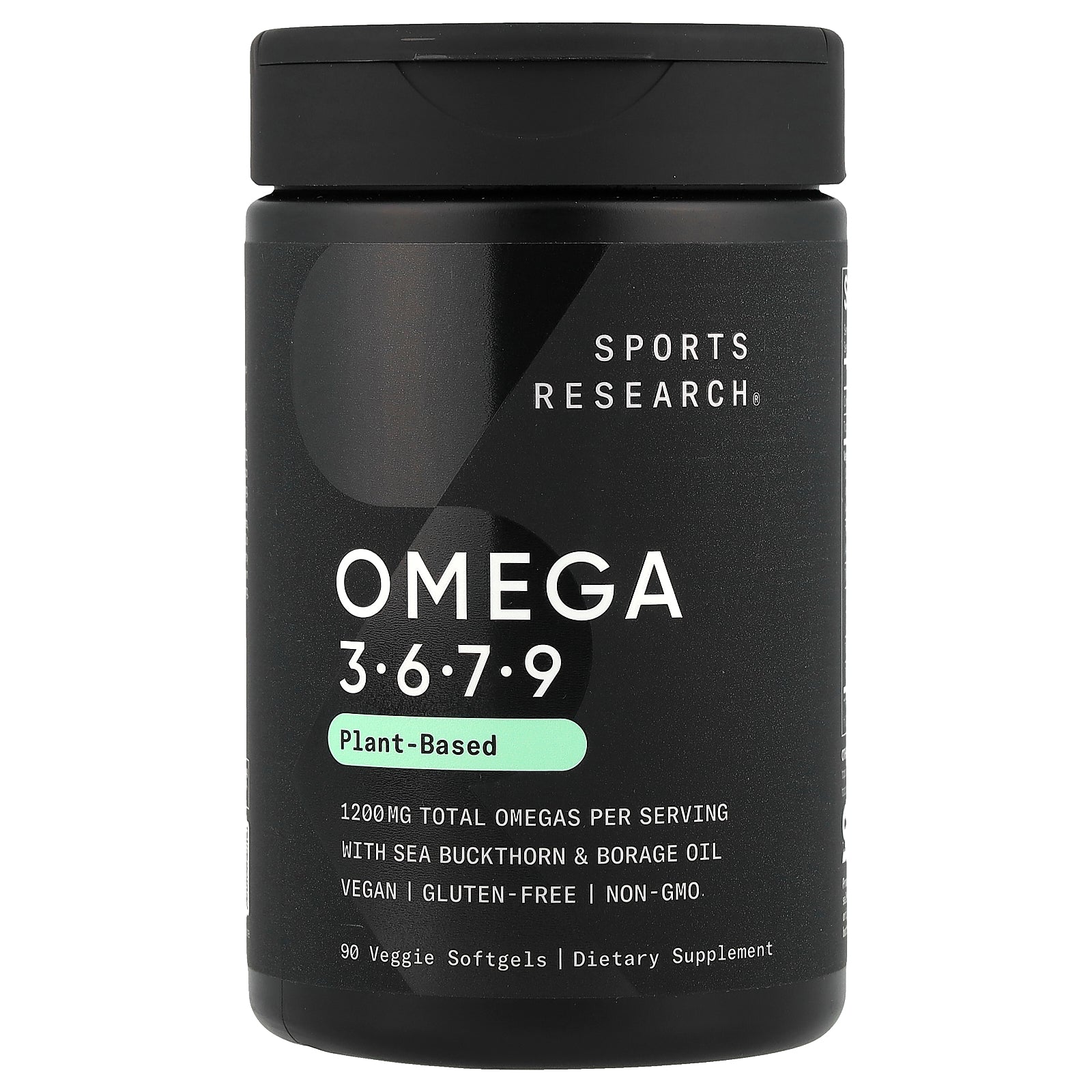 Sports Research, Omega 3-6-7-9, Plant Based , 90 Veggie Softgels