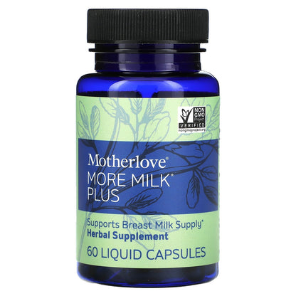 Motherlove, Breastfeeding, More Milk Plus, 60 Liquid Capsules