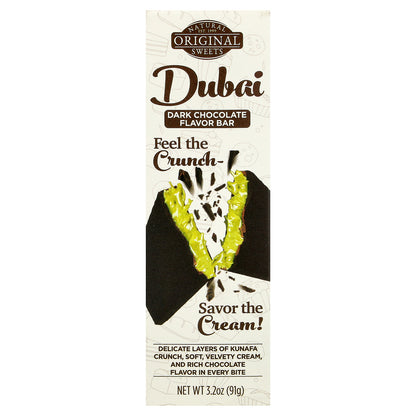 Original Natural Sweets, Dubai Dark Chocolate Bar, 3.2 oz (91 g)