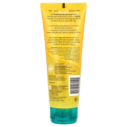 Himalaya, Fresh Start, Oil Clear Face Wash, Lemon, 3.4 fl oz (100 ml)