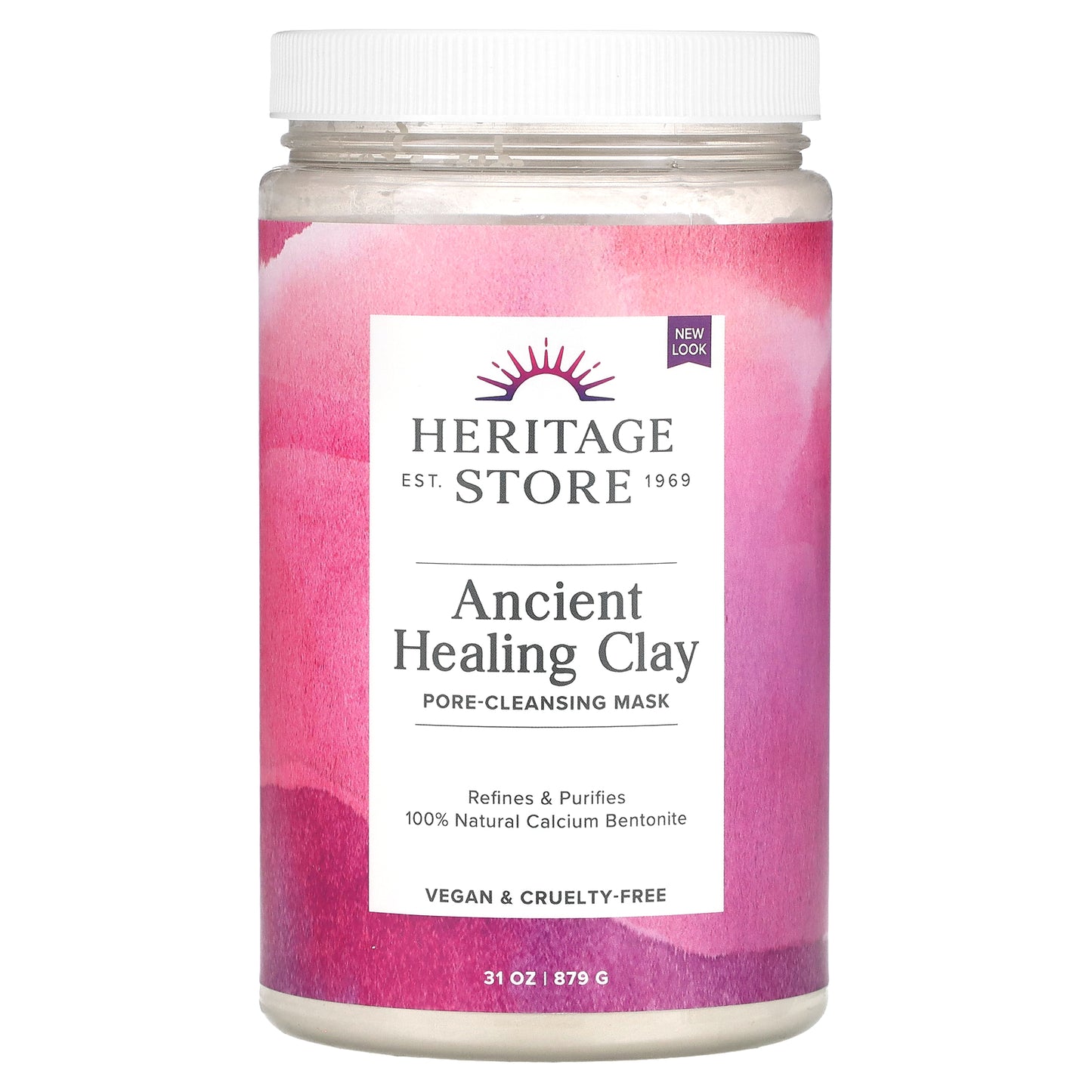 Heritage Store, Ancient Healing Clay, Pore-Cleansing Beauty Mask, 31 oz (879 g)