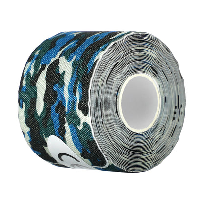 Heali Medical Corp, Breathable Elastic Kinesiology Tape, Blue Camo, 20 Precut Strips