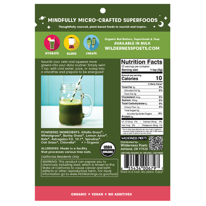 Wilderness Poets, Alkalizing Super Greens, 3.5 oz (99 g)