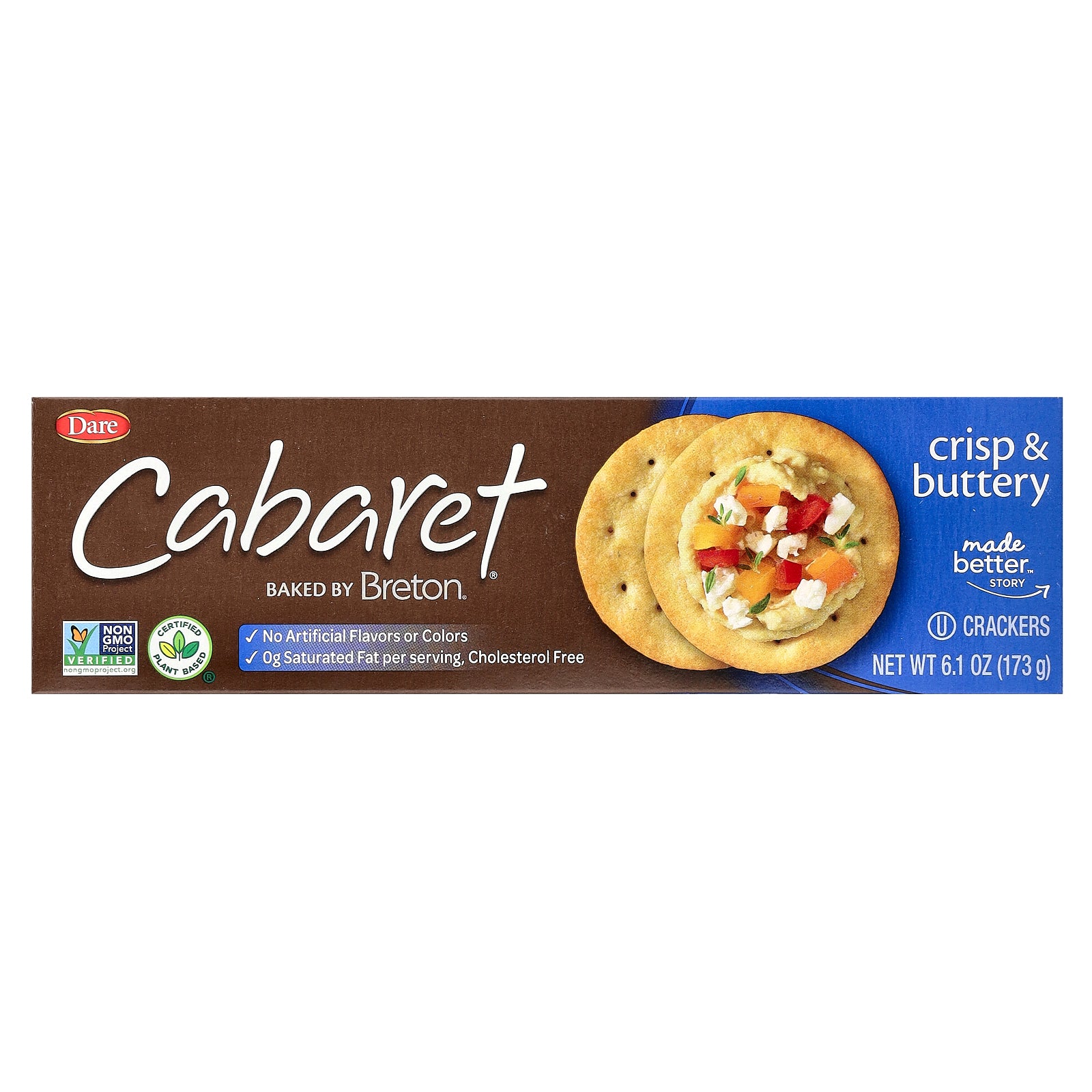 Breton, Cabaret® Crackers, Crisp & Buttery, 6.1 oz (173 g)