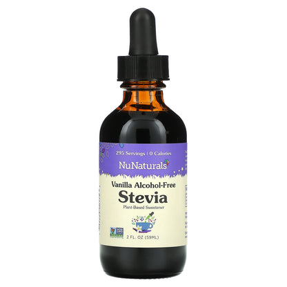 NuNaturals, Alcohol Free Stevia, Vanilla, 2 fl oz (59 ml)