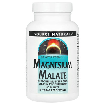 Source Naturals, Magnesium Malate, 90 Tablets