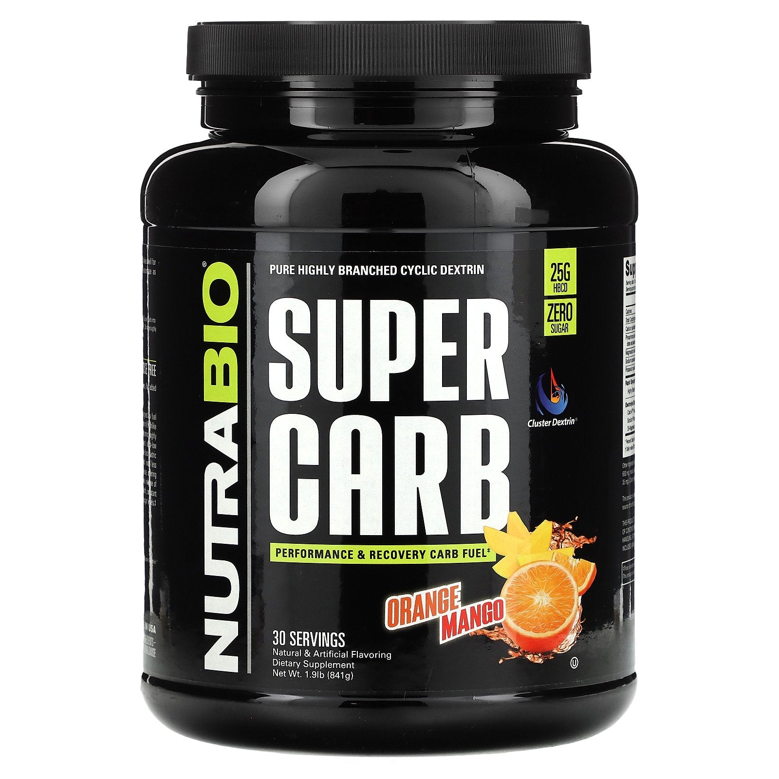 NutraBio, Super Carb, Orange Mango, 1.9 lb (841 g)