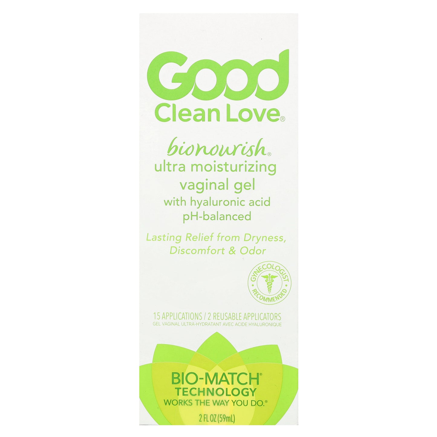 Good Clean Love, BioNourish®, Ultra Moisturizing Vaginal Gel, 2 fl oz (59 ml)