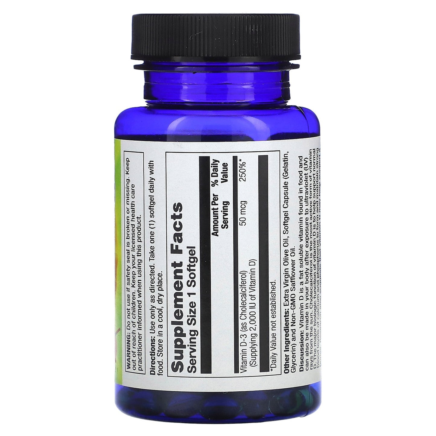 Nature's Life, D-3, 50 mcg, 120 Softgels