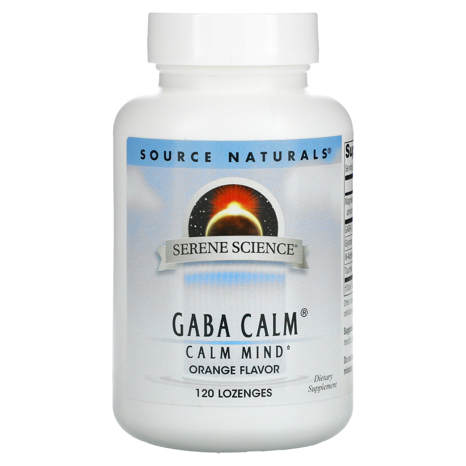 Source Naturals, GABA Calm, Orange, 120 Lozenges