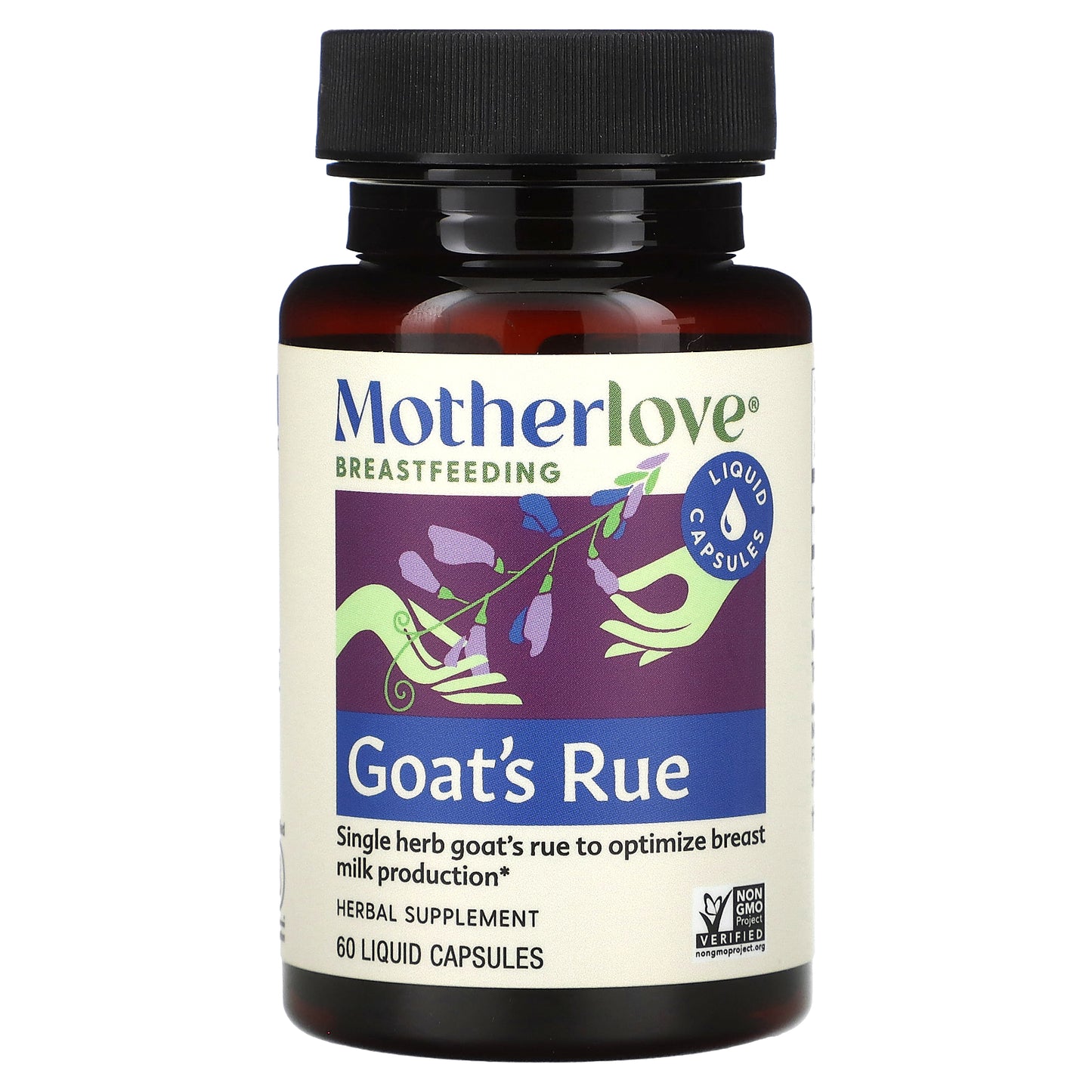 Motherlove, Breastfeeding, Goat's Rue, 60 Liquid Capsules