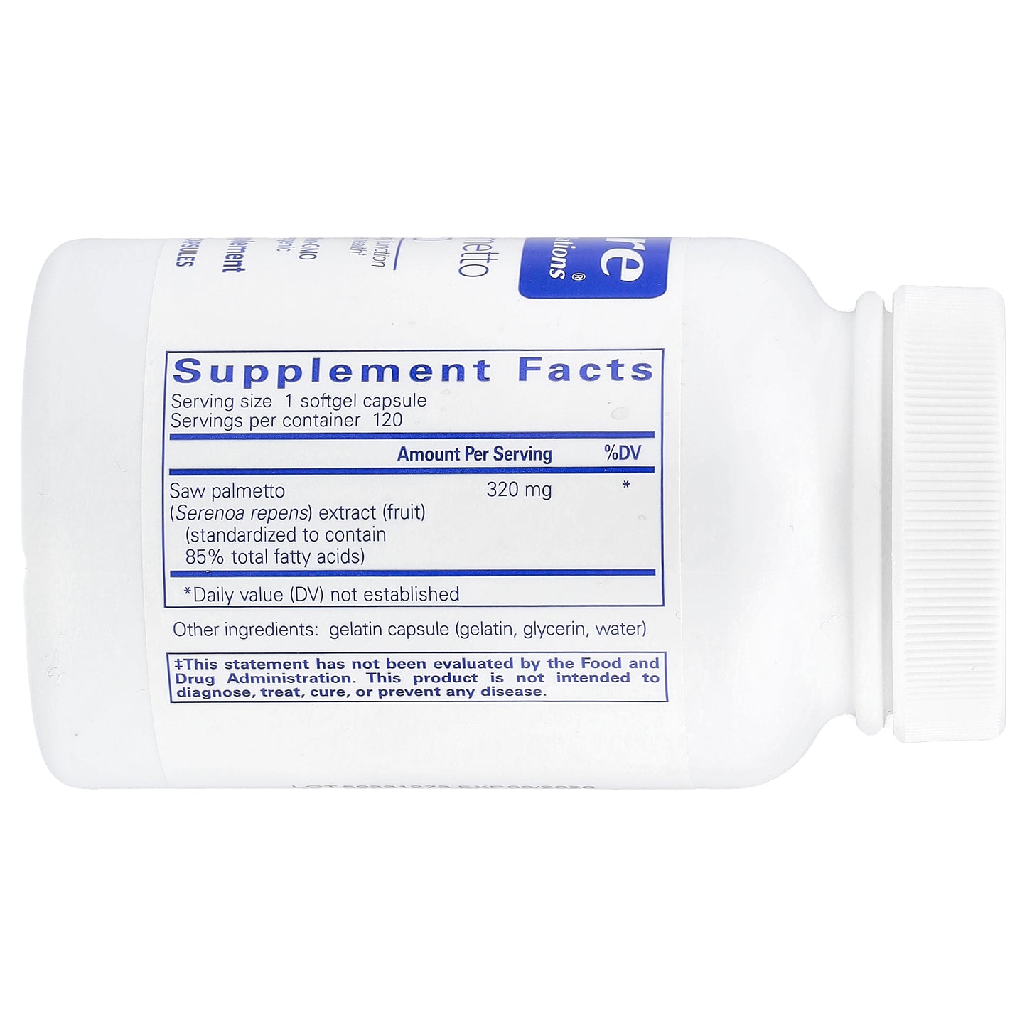 Pure Encapsulations, Saw Palmetto 320 , 120 Softgel Capsules