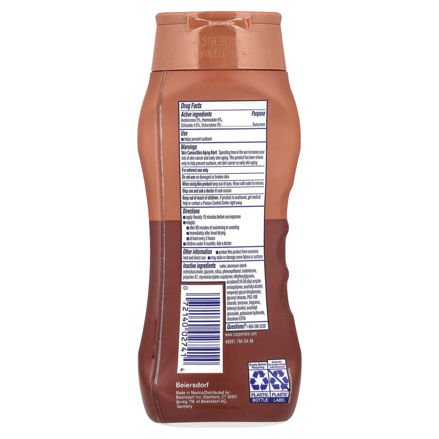 Coppertone, Tanning, Sunscreen Lotion, SPF 8, 8 fl oz (237 ml)