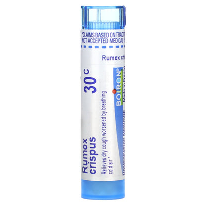 Boiron, Rumex Crispus, 30C, Dry Cough Relief, Approx 80 Pellets
