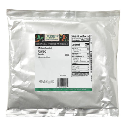Frontier Co-op, Medium Roasted Carob Powder, 16 oz (453 g)