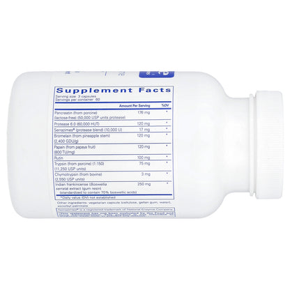 Pure Encapsulations, Systemic Enzyme Complex, 180 Capsules