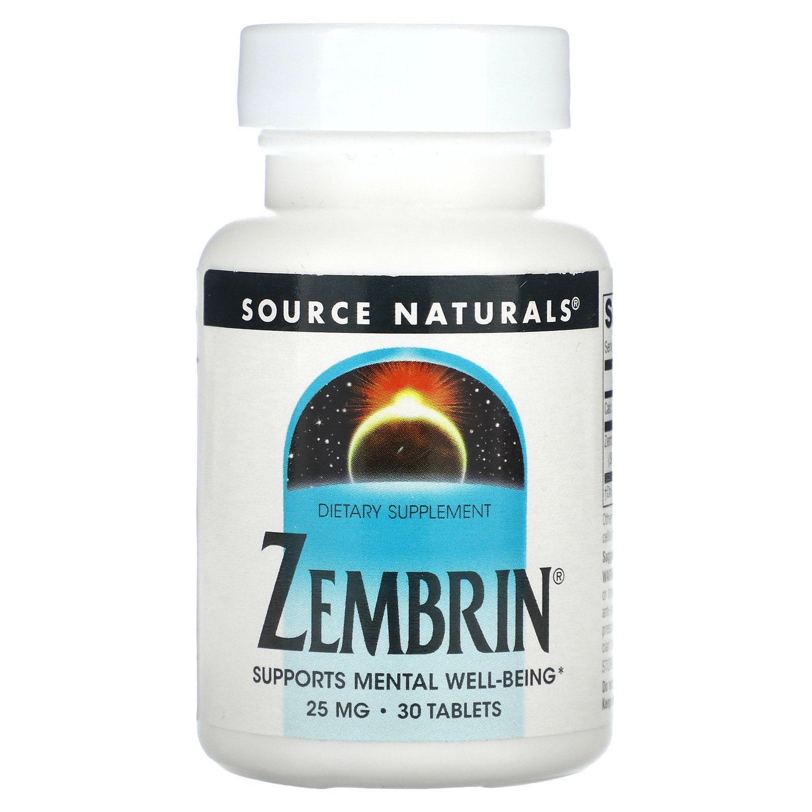 Source Naturals, Zembrin, 25 mg, 30 Tablets