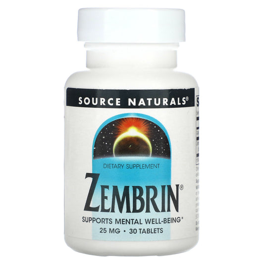 Source Naturals, Zembrin, 25 mg, 30 Tablets