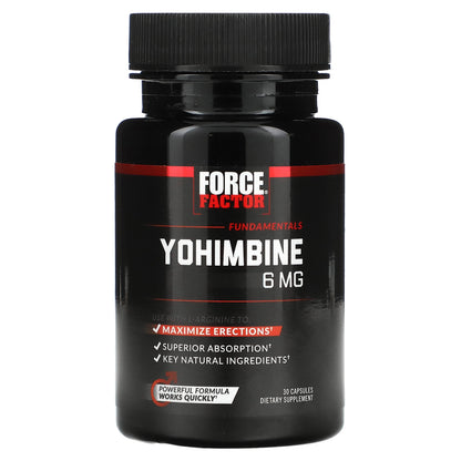 Force Factor, Yohimbine, 6 mg, 30 Capsules