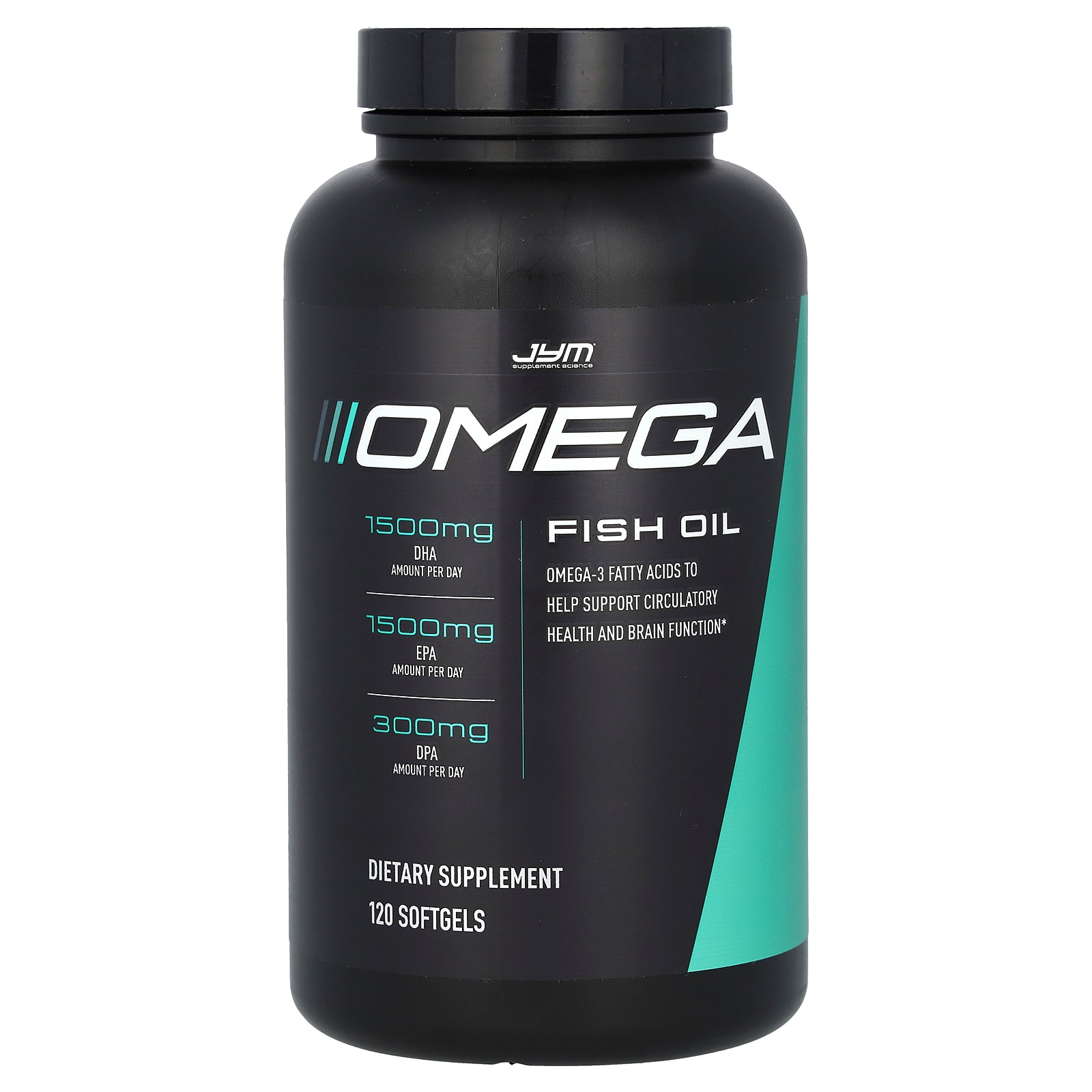 JYM Supplement Science, Omega Fish Oil, 120 Softgels (1,300 mg per Softgel)