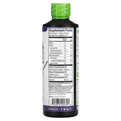 Barlean's, Seriously Delicious, Omega-3 from Flax Oil, Blackberry Smoothie, 2,968 mg, 16 oz (454 g)