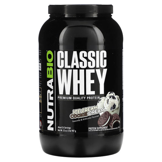 NutraBio, Classic Whey Protein, Ice Cream Cookie Dream, 2 lbs  (907 g)