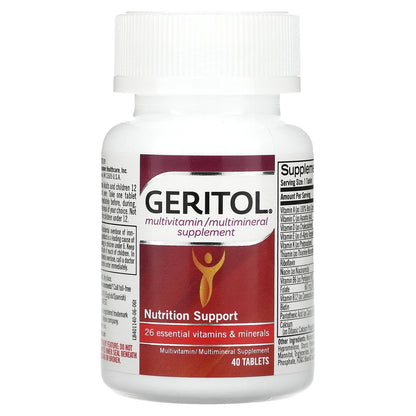 Geritol, Multivitamin/Multimineral Supplement, 40 Tablets