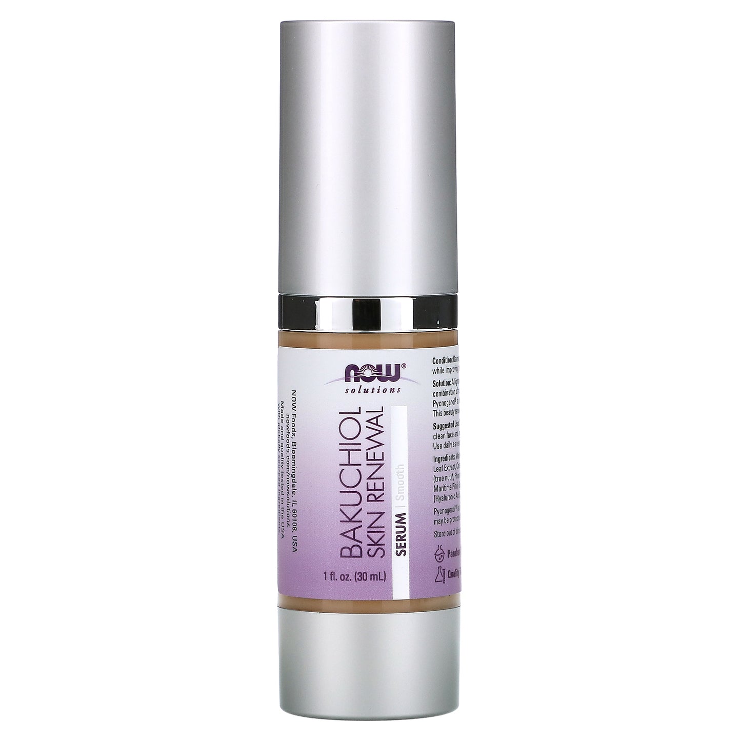 NOW Foods, Solutions, Bakuchiol Skin Renewal Serum, 1 fl oz (30 ml)