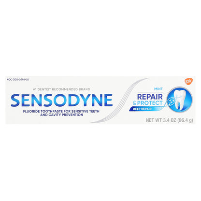 Sensodyne, Fluoride Toothpaste For Sensitive Teeth,  Mint, 3.4 oz (96.4 g)