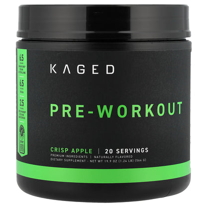 Kaged, Pre-Workout, Crisp Apple, 1.24 lb (564 g)