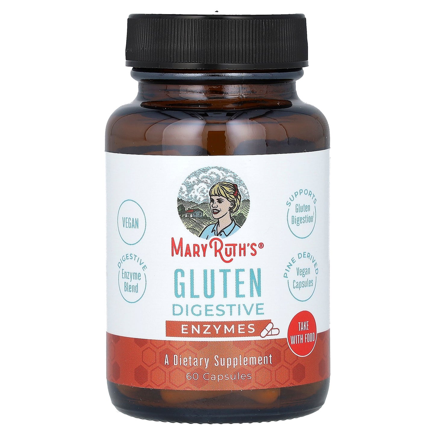 MaryRuth's, Gluten Digestive Enzymes, 60 Capsules